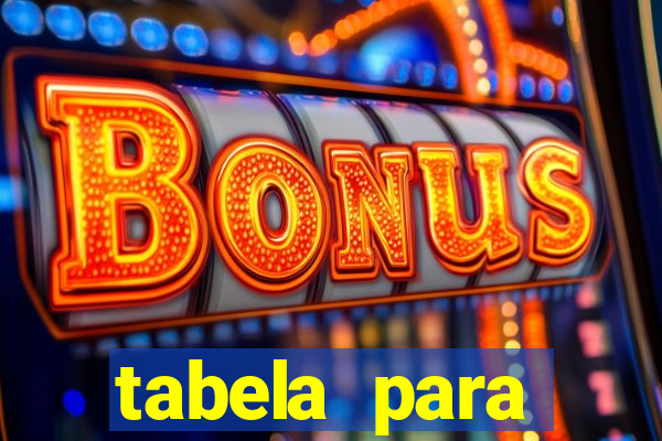 tabela para misturar cores